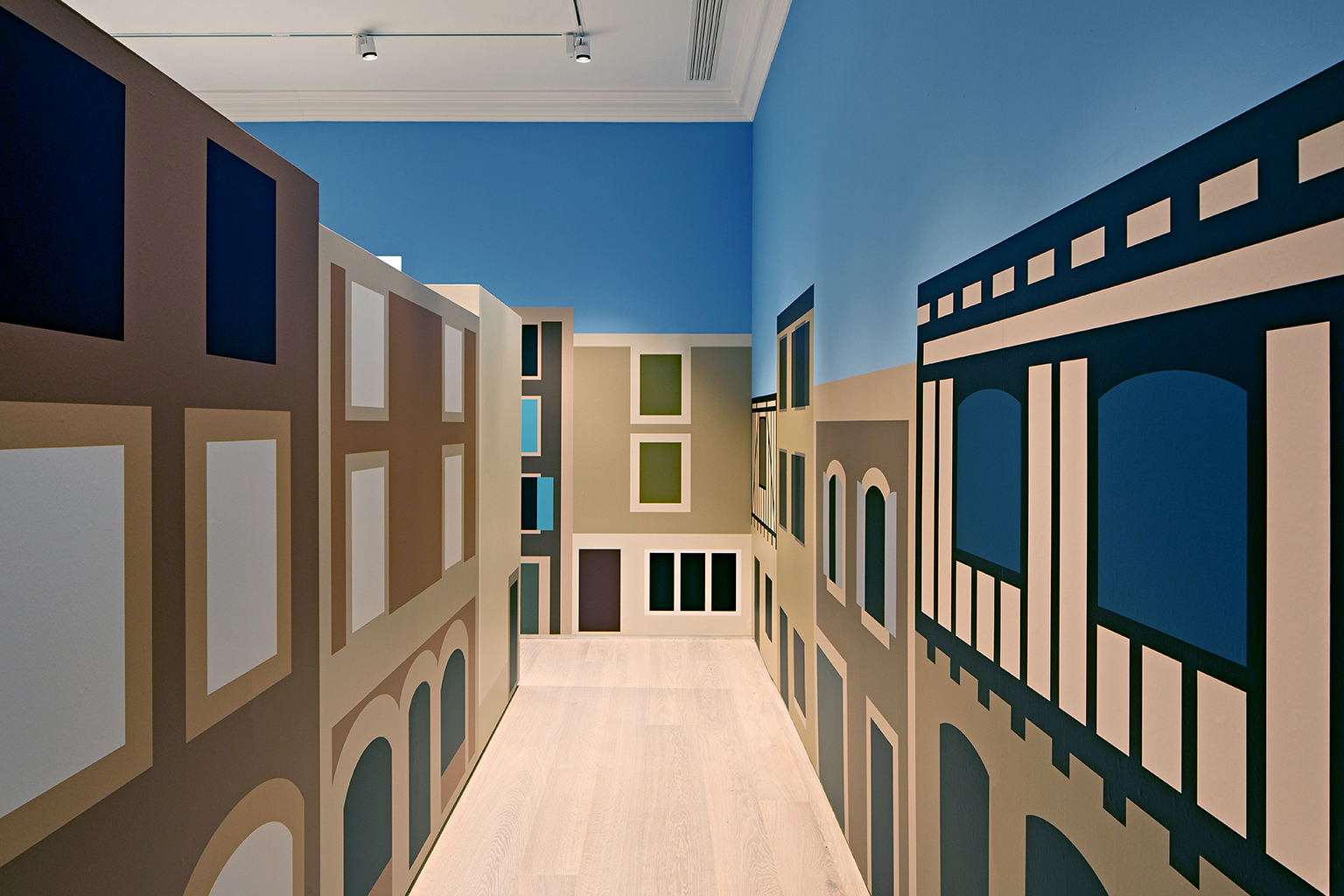 French Village, installation view at Pitzhanger Manor & Gallery, 2021