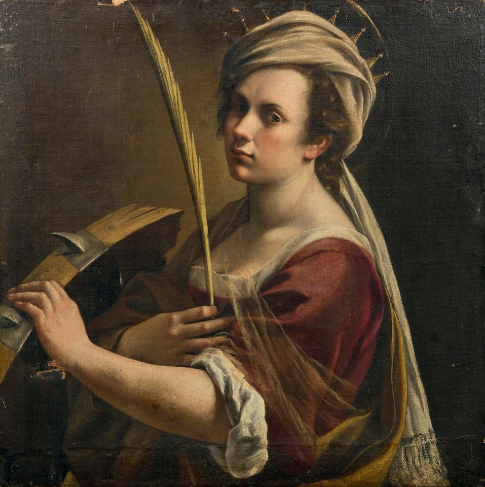 Self Portrait as Saint Catherine of Alexandria