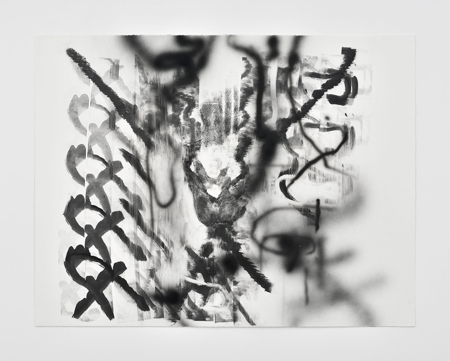 Julie Mehretu Drawings and Monotypes Exhibition at Kettle's Yard