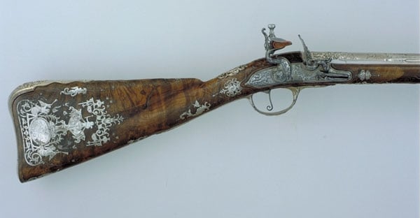 Silver-barrelled Flint-lock Fowling Piece