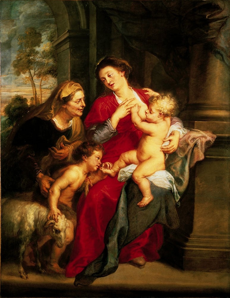 The Virgin and Child with St Elizabeth and the Infant Baptist