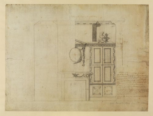 Lord Charlemont's medal cabinet & 3 designs