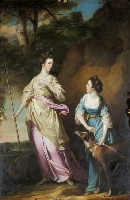 The Hon Lady Stanhope and the Countess of Effingham as Diana and her Companion