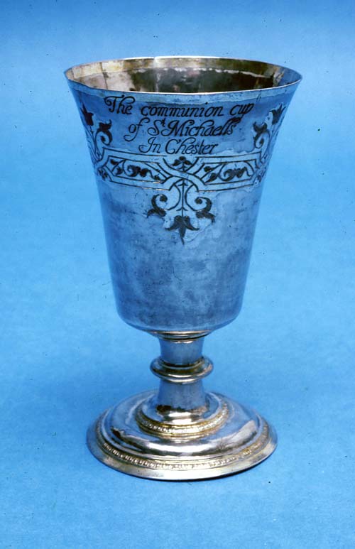 Silver Patens, Communion Cup and Flagons