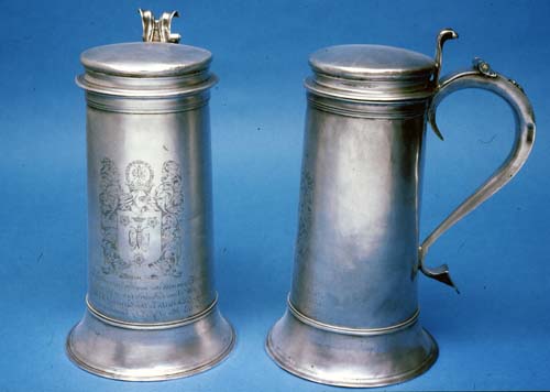 Silver Patens, Communion Cup and Flagons