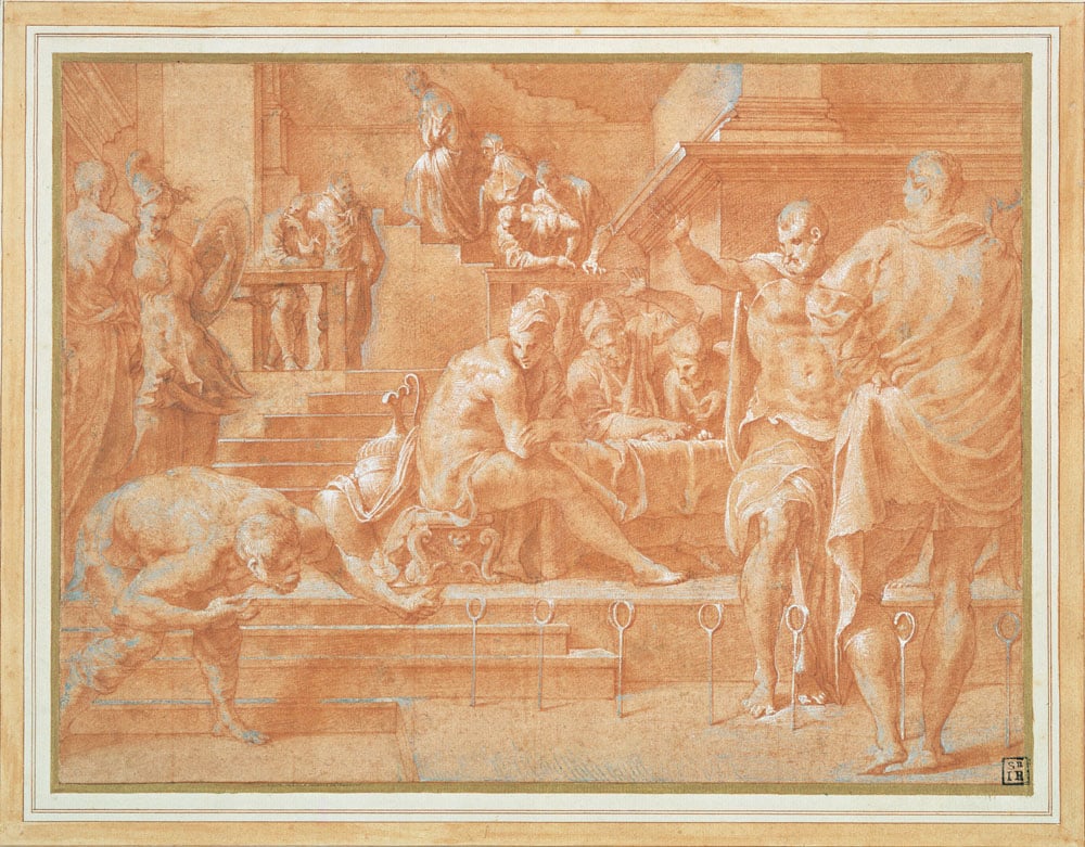 Ulysses Winning the Archery Contest in the Presence of Penelope's Suitors