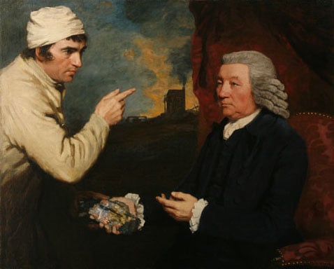 A Gentleman and a Miner with a Specimen of Copper