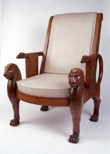 One of a pair of armchairs