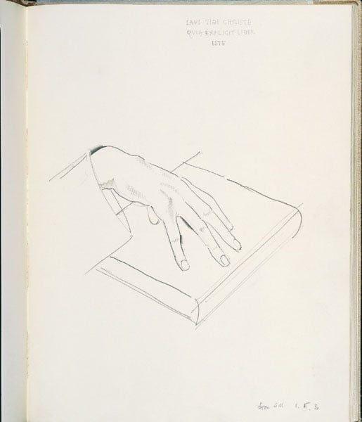 Sketchbook - 'Drawings of B.W. 1928-1930 and S.M.'s Hands'