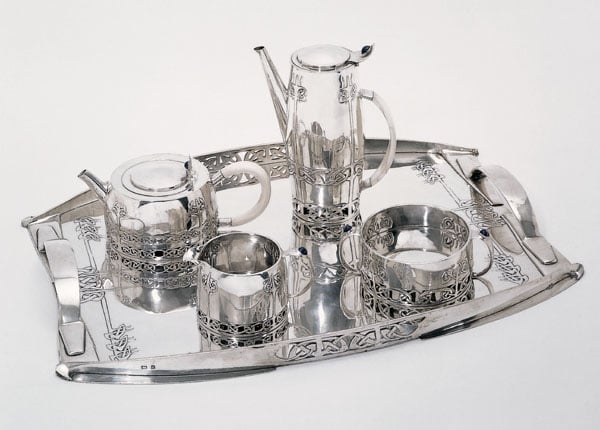 Tea and coffee service with tray