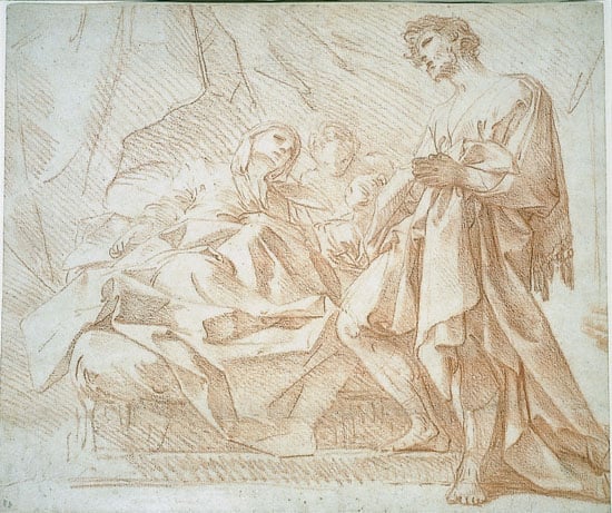 Study for St Anne and St Joachim