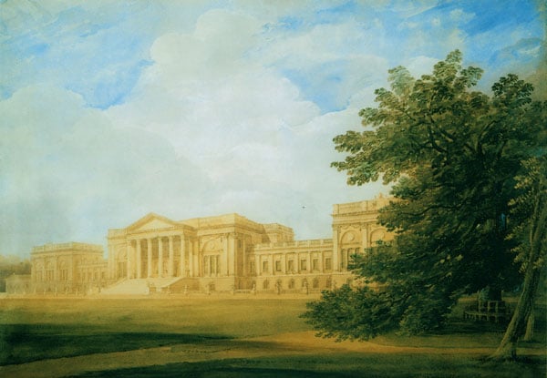 The South Front of Stowe House, Buckinghamshire