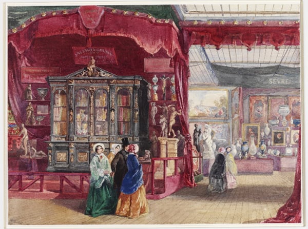 Group of watercolours of the Great Exhibition, 1851