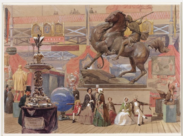 Group of watercolours of the Great Exhibition, 1851