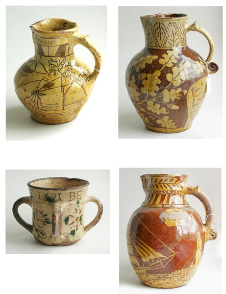 Group of pots from the RJ Lloyd Collection