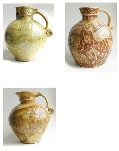 Group of pots from the RJ Lloyd Collection