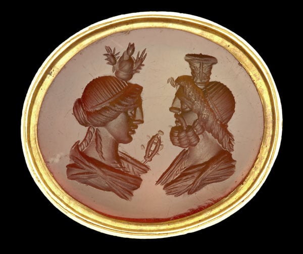 Intaglio of Isis and Serapis