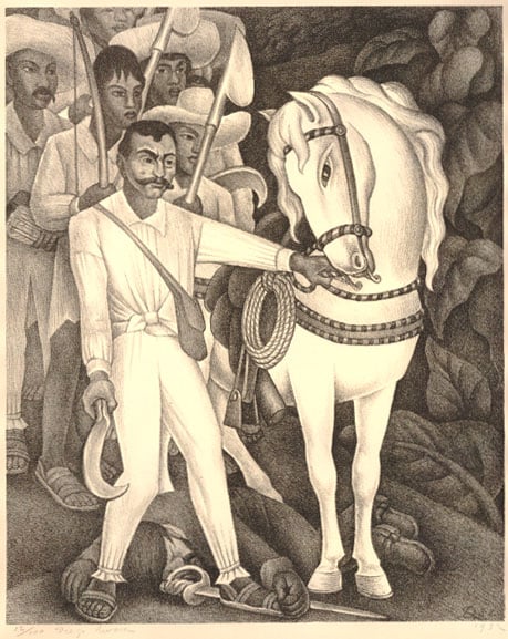 Emiliano Zapata and his Horse