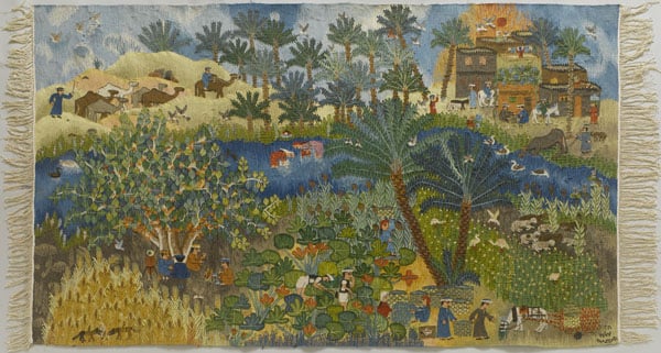 Fields and Village on the Nile