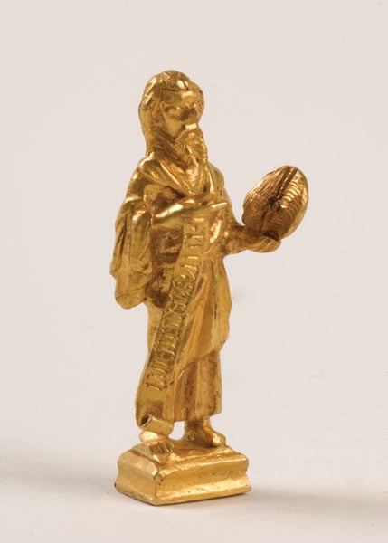 Figure of St John the Baptist from Wix, Essex