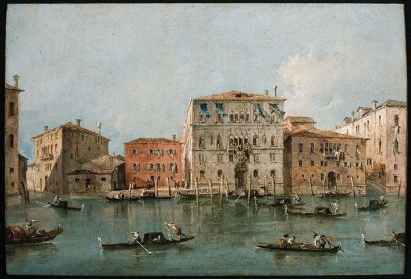 View of the Palazzo Loredan dell'Ambasciatore on the Grand Canal, Venice