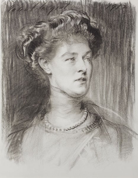 Portrait of the Hon. Violet Lane Fox, Baroness Darcy de Knayth, Countess of Powis