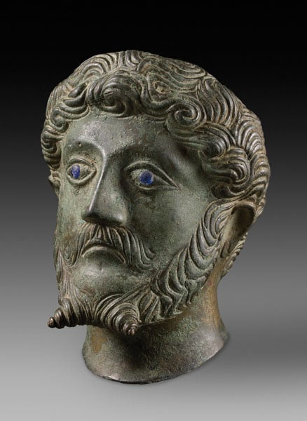 Head of the Roman emperor Marcus Aurelius