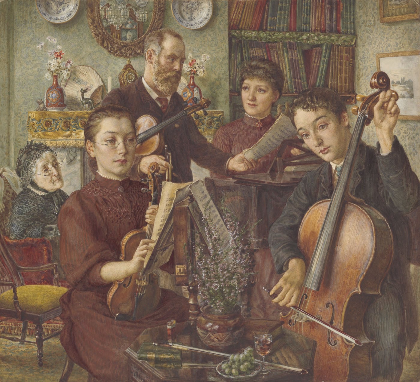 Interior with Musicians