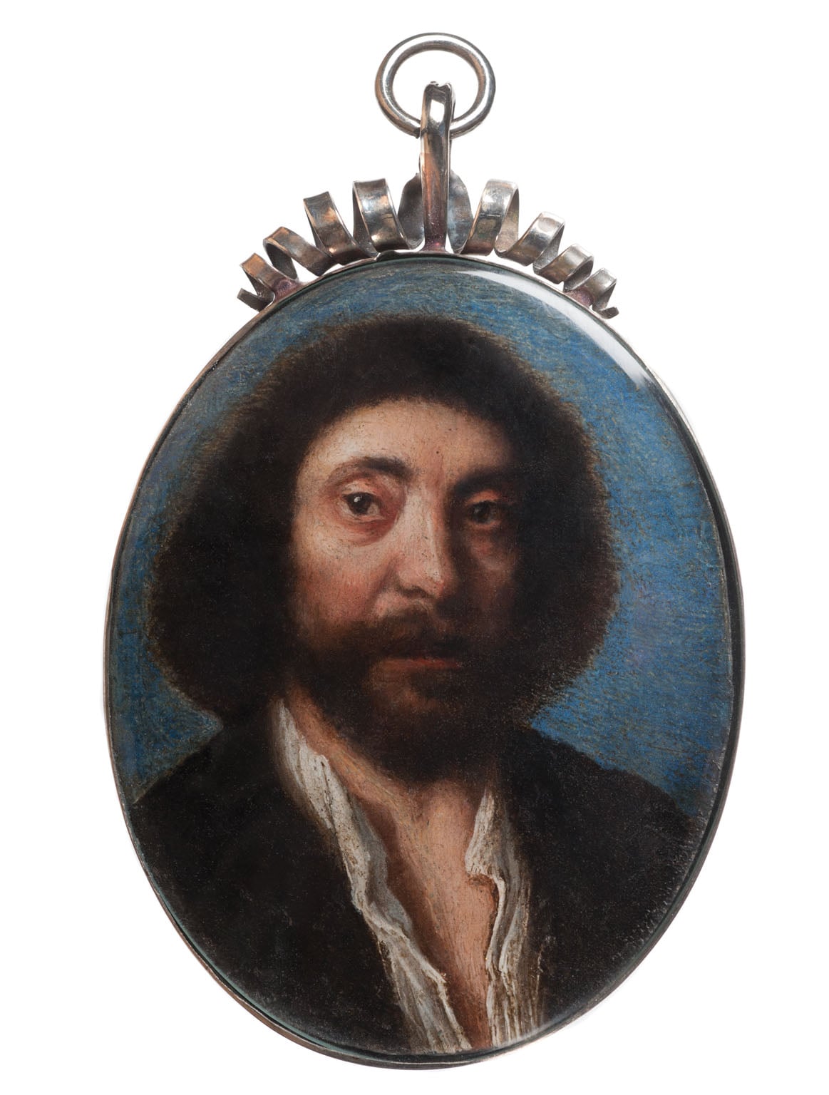 Portrait miniature of John Tradescant the younger