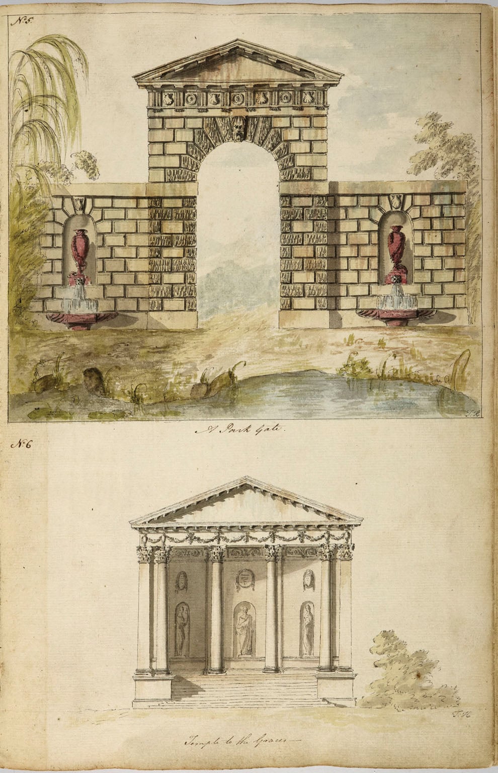 Sketches of sundry Buildings already Executed and Original Designs on Various Subjects