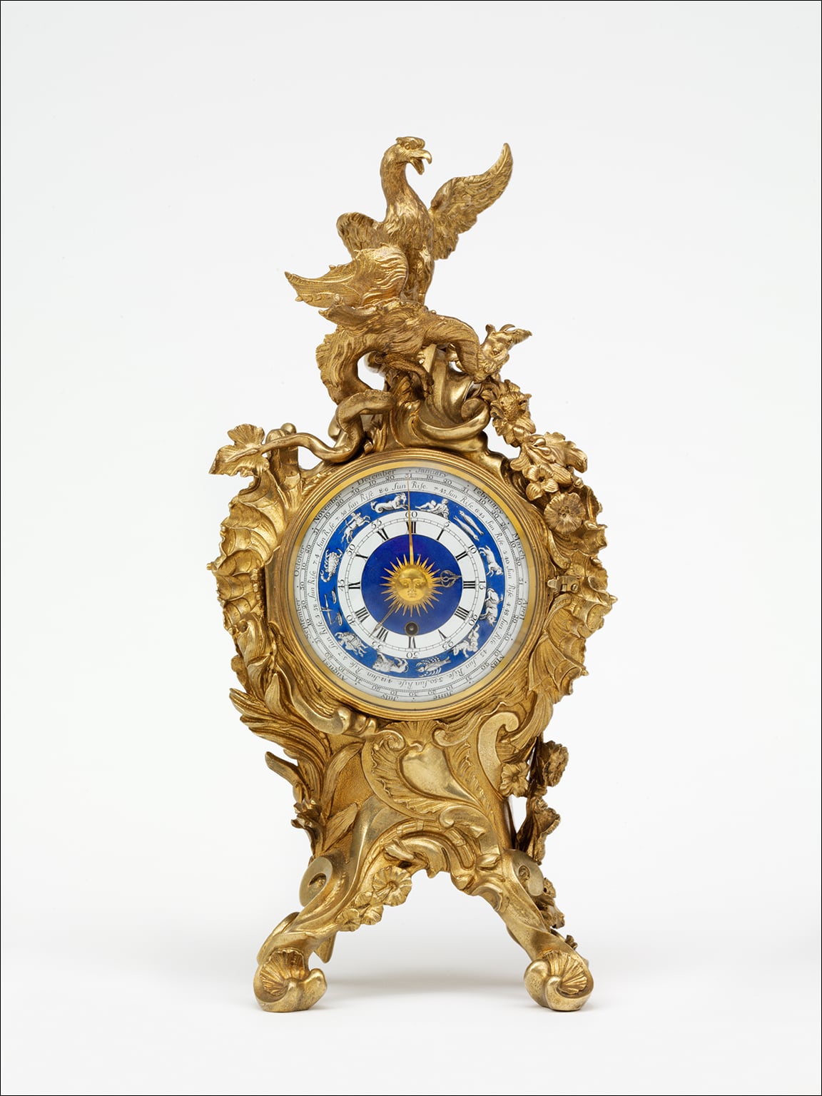 An ormolu mantel clock for Frederick, Prince of Wales